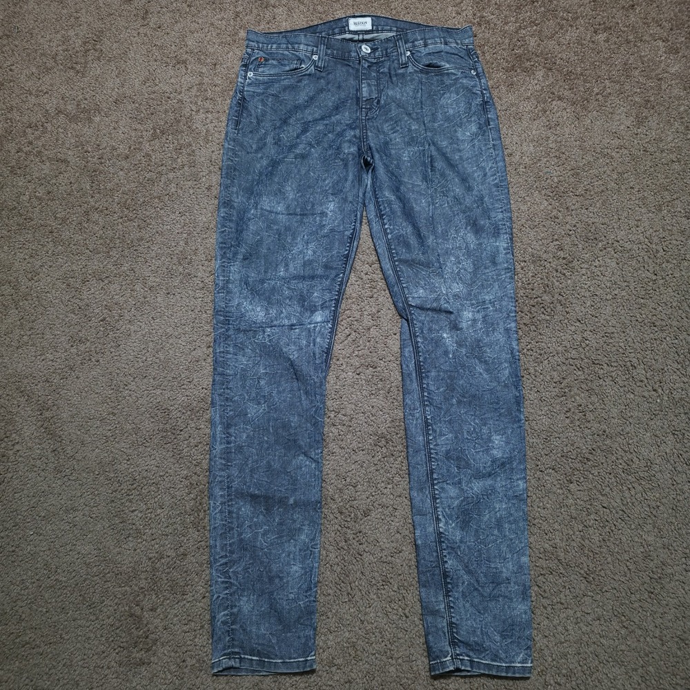 Hudson Jeans Women's Size 32 x 30 USA Made Pants Stretch Blue Denim